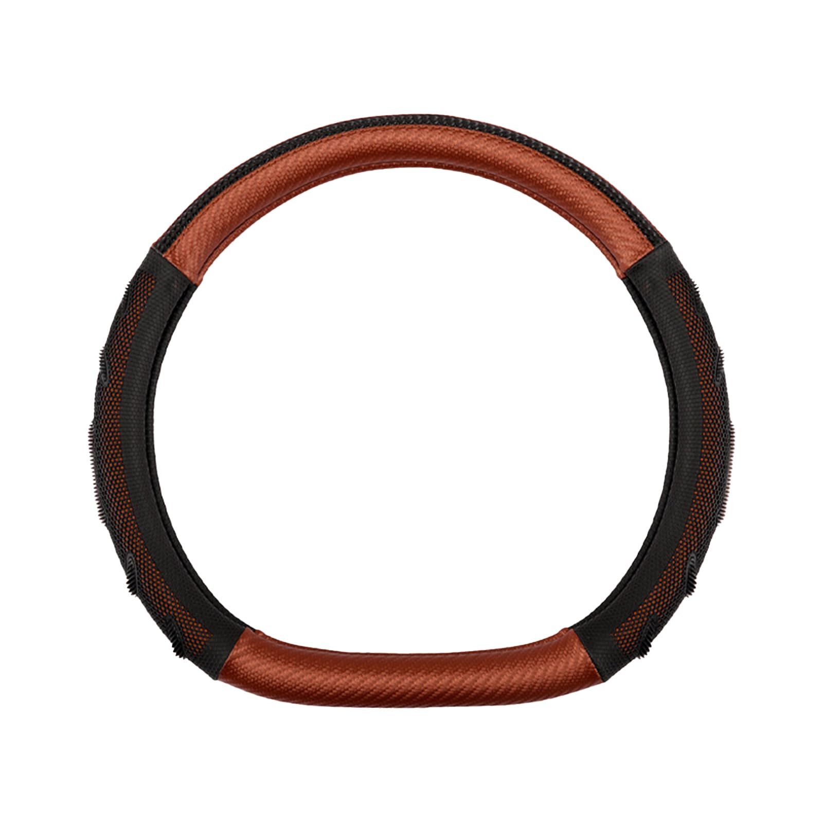Lenkradbezug – Universell Passend 38 cm / 15 Zoll, rutschfest & Atmungsaktiv, Leder Lenkradhülle für Evasion/GS/Holidays/ID/Jumpy/LN/Oli, e-D Black+Brown Lenkradbezug – Universell Passend 38 cm / 15 Zoll, rutschfest & Atmungsaktiv, Leder Lenkradhülle für Evasion/GS/Holidays/ID/Jumpy/LN/Oli, e-D Black+Brown von RDQUYPC