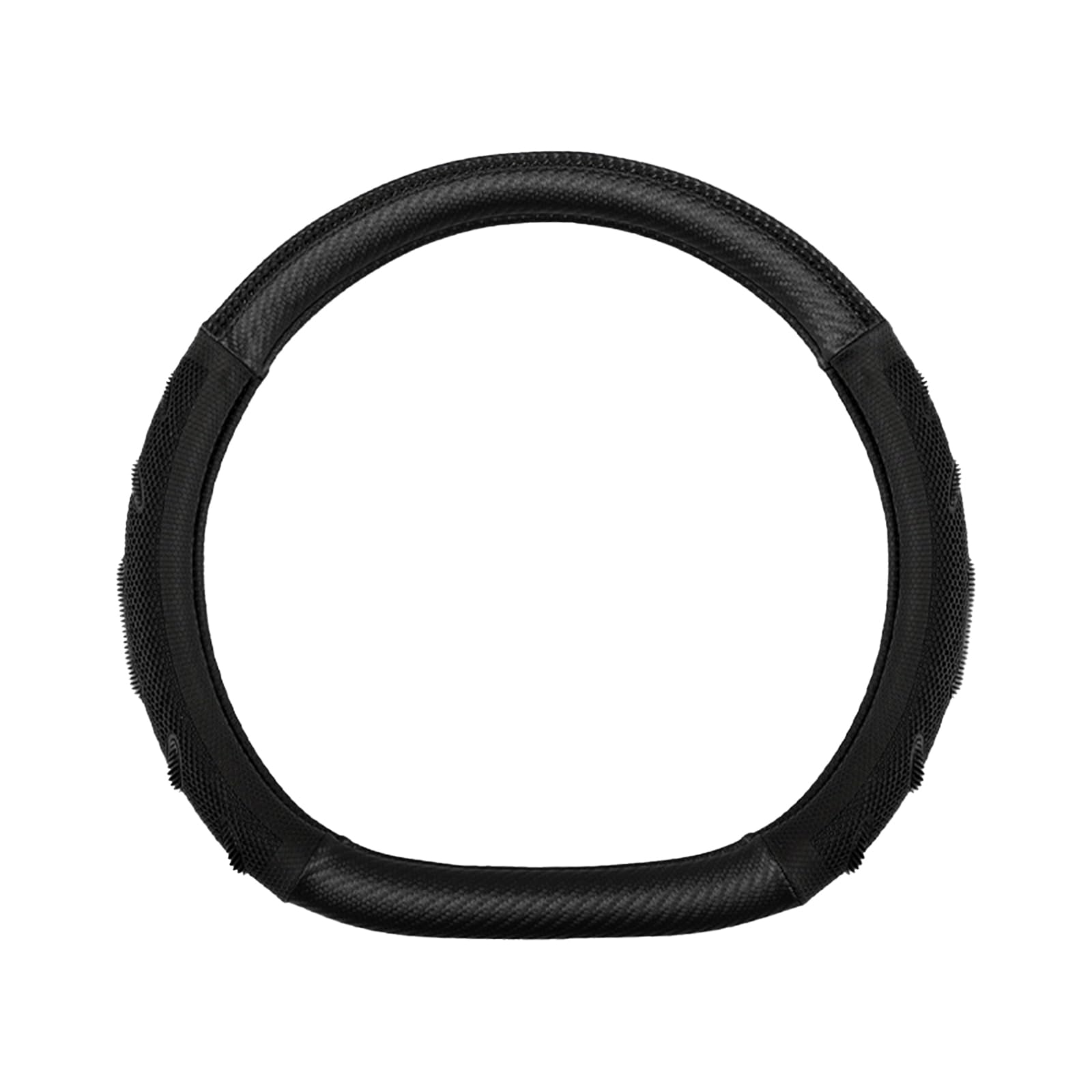 Lenkradbezug – Universell Passend 38 cm / 15 Zoll, rutschfest & Atmungsaktiv, Leder Lenkradhülle für Evasion/GS/Holidays/ID/Jumpy/LN/Oli, g-D All Black Lenkradbezug – Universell Passend 38 cm / 15 Zoll, rutschfest & Atmungsaktiv, Leder Lenkradhülle für Evasion/GS/Holidays/ID/Jumpy/LN/Oli, g-D All Black von RDQUYPC