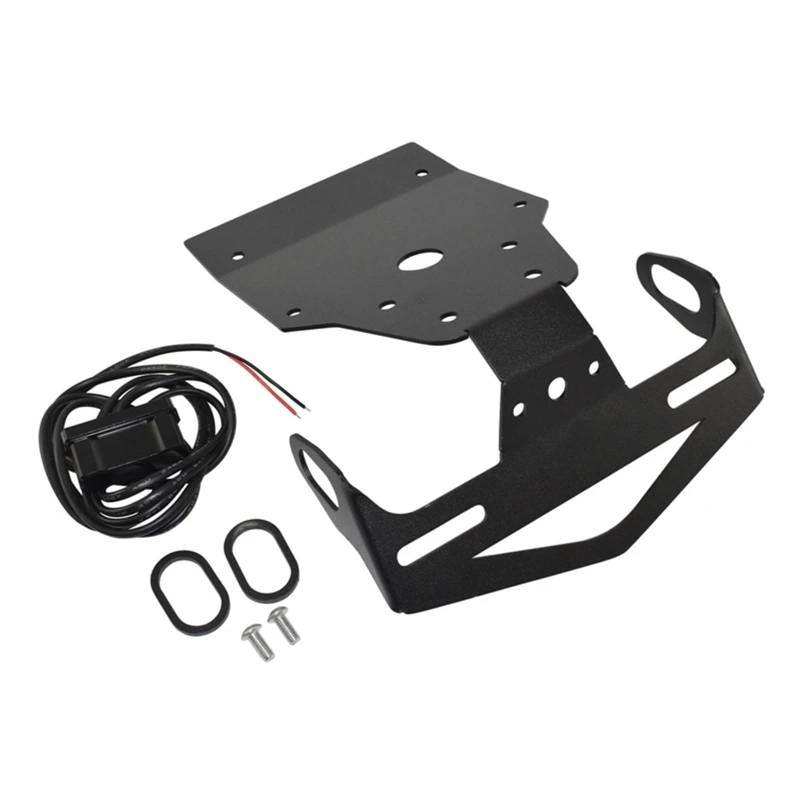RDWSPLI Kennzeichenhalter Motorrad Für ADV-160 2022-2023 Motorrad-Kennzeichenrahmenhalterhalterung Heckklappe Entfernen Mit Lichtersatzsatz von RDWSPLI