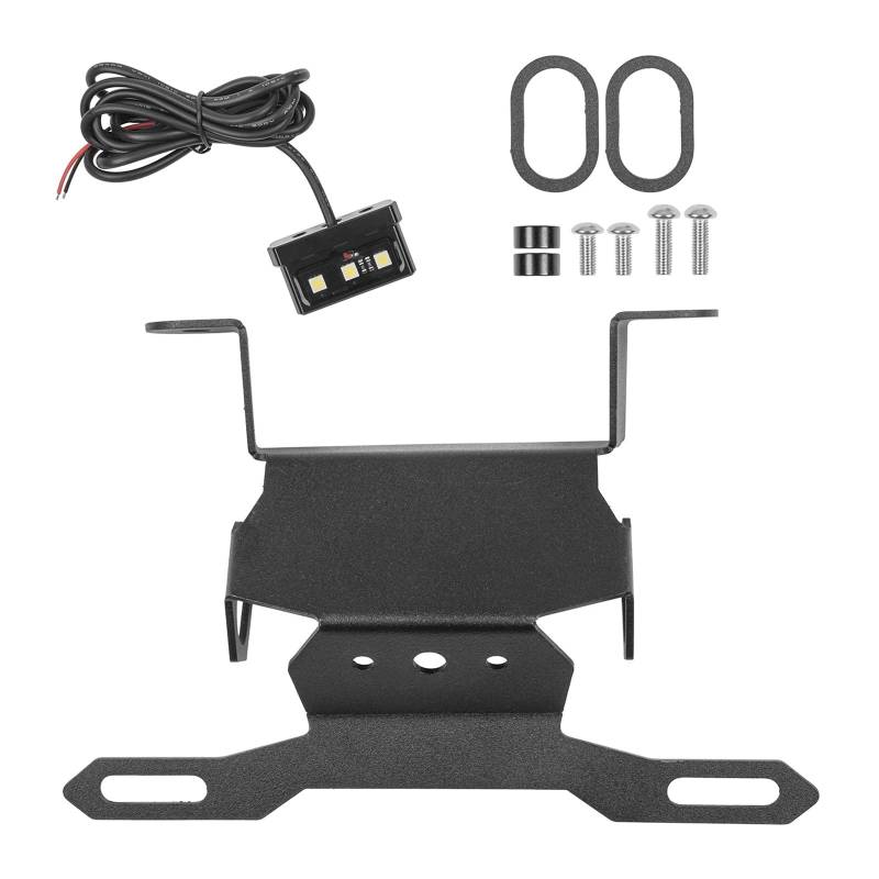 RDWSPLI Kennzeichenhalter Motorrad Für CB125R Für CB150R Für CB250R Für CB300R 2018-2021 Motorrad-Kotflügel-Entfernungskit Heck-Ordnungs-Kennzeichenhalter-Hintere Halterungsmontage von RDWSPLI