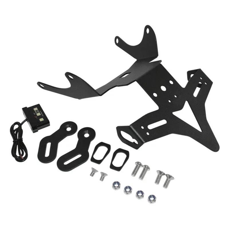 RDWSPLI Kennzeichenhalter Motorrad Für CB650R Für CBR650R 2021 2022 2023 Kotflügel Hinten Registrierung Halterung Kennzeichenhalter Rahmen Mit Licht Schwanz Ordentlich von RDWSPLI