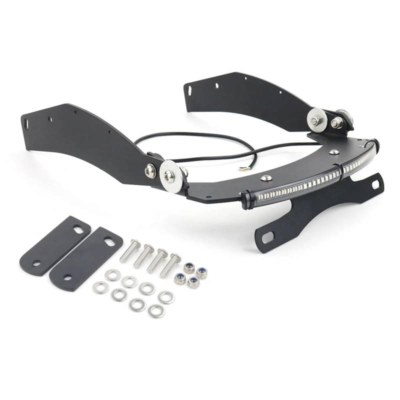 RDWSPLI Kennzeichenhalter Motorrad Für Fury Für VT1300CX 2010-2024 Motorrad-Heck-Tidy-Fender-Eliminierungs-Kit Kennzeichenhalterhalterung von RDWSPLI