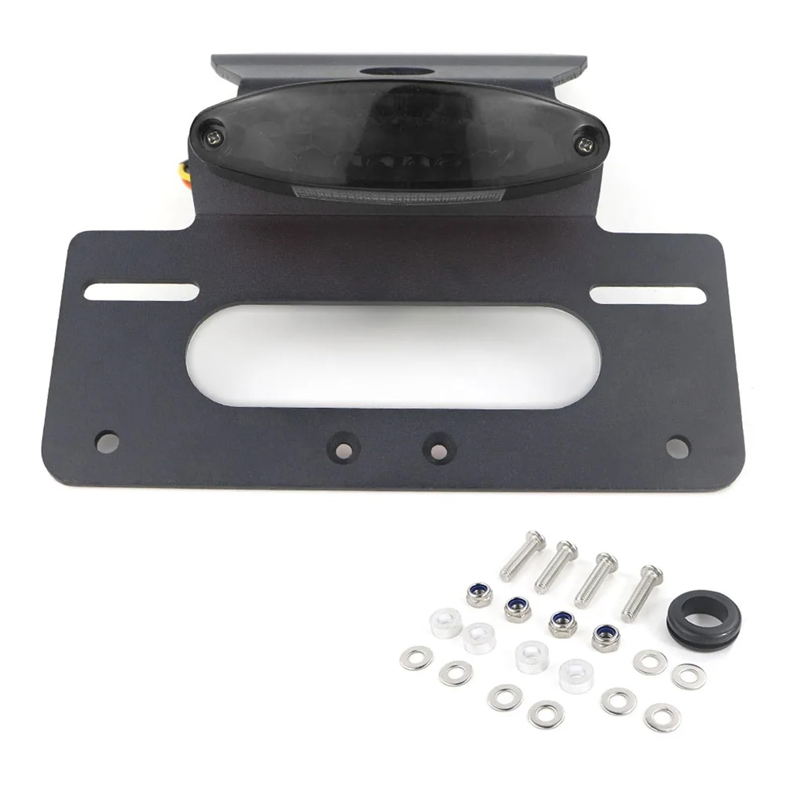 RDWSPLI Kennzeichenhalter Motorrad Für KLR650 2022-2023 Motorradzubehör Kennzeichenhalter Halterung Heckfender Eliminieren Ersatzkit(Grey) von RDWSPLI