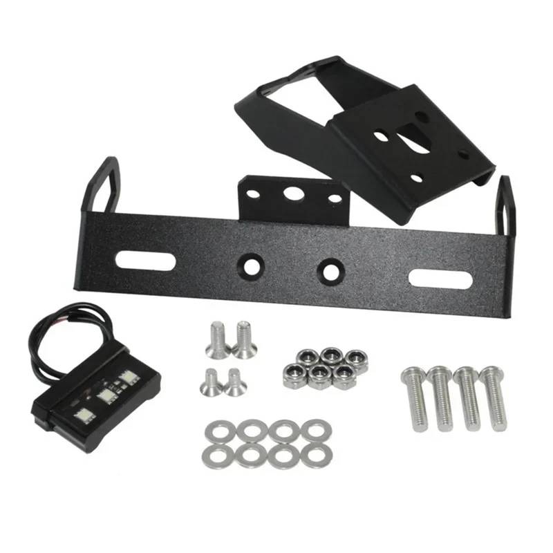 RDWSPLI Kennzeichenhalter Motorrad Für Ninja Für ZX-10R 2008 2009 2010 Kennzeichenhalter-Halterungssatz Heckklappe Entfernen Mit Lichtersatzsatz von RDWSPLI