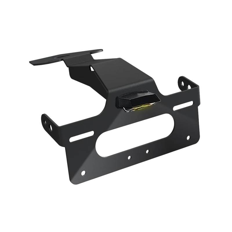 RDWSPLI Kennzeichenhalter Motorrad Für Tiger Für Sport 660 2022-2023-2024 Kennzeichenhalter Motorrad Heckfender Entfernen Mit Lichtersatzsatz(Black with Light a) von RDWSPLI