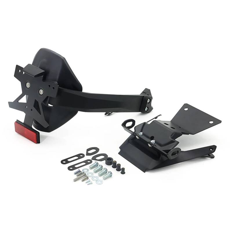 RDWSPLI Kennzeichenhalter Motorrad Für X-ADV Für Forza 750 2021 2022 Motorrad Kennzeichen Rahmen Halter Fender Ersatz Kit Hinten Halterung Montieren(C) von RDWSPLI