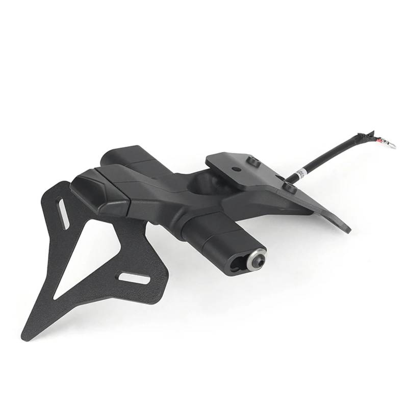 RDWSPLI Kennzeichenhalter Motorrad Kompatibel Mit Aprilia Für RSV4 2021 2022 2023 2024 Motorrad Hinten Kurzer Schwanz Stock Ordentlich Kennzeichenhalter Reitstockhalterung Mit Licht von RDWSPLI