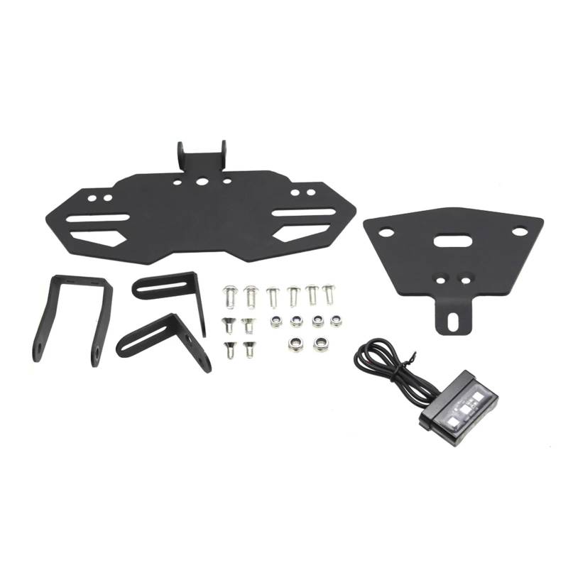 RDWSPLI Kennzeichenhalter Motorrad Kompatibel Mit Aprilia Für RSV4 Für Fabrik Für RS660 Für Tuono660 2021 2022 2023 Motorrad-Kennzeichenhalter Mit Leichtem Kotflügelbeseitigung von RDWSPLI