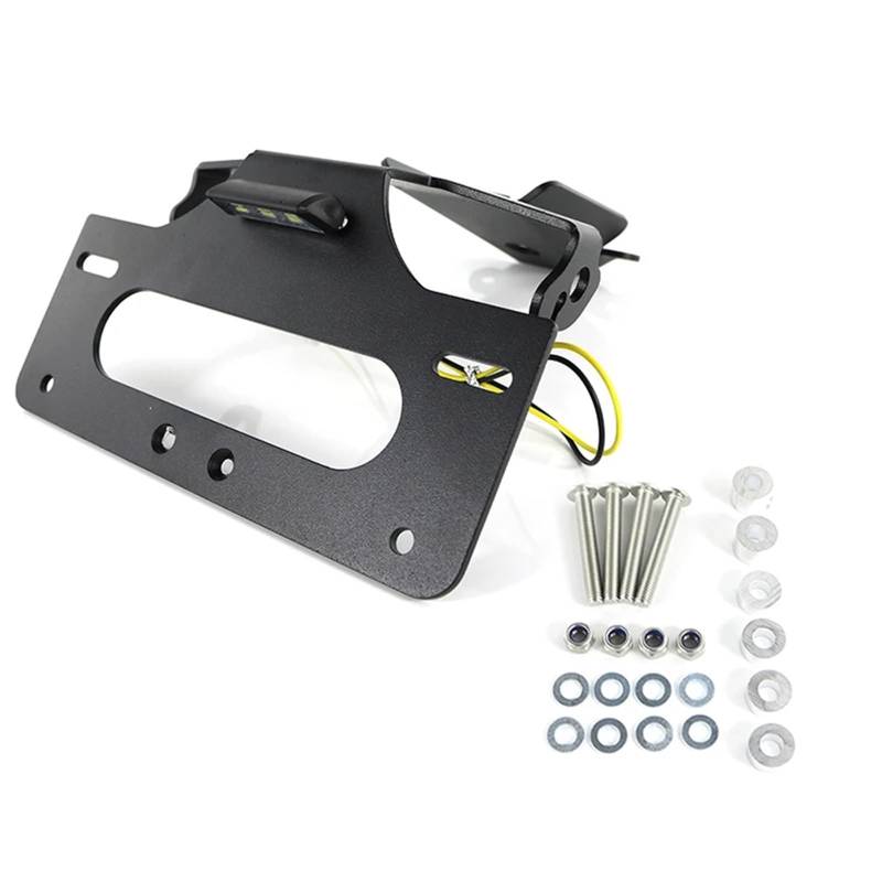 RDWSPLI Kennzeichenhalter Motorrad Kompatibel Mit Ducati 899 Für Panigale 2013–2015 959 Für Panigale 2016–2021 Kennzeichenhalterhalterung Heck-Fender-Entfernungssatz(Without Reflector) von RDWSPLI