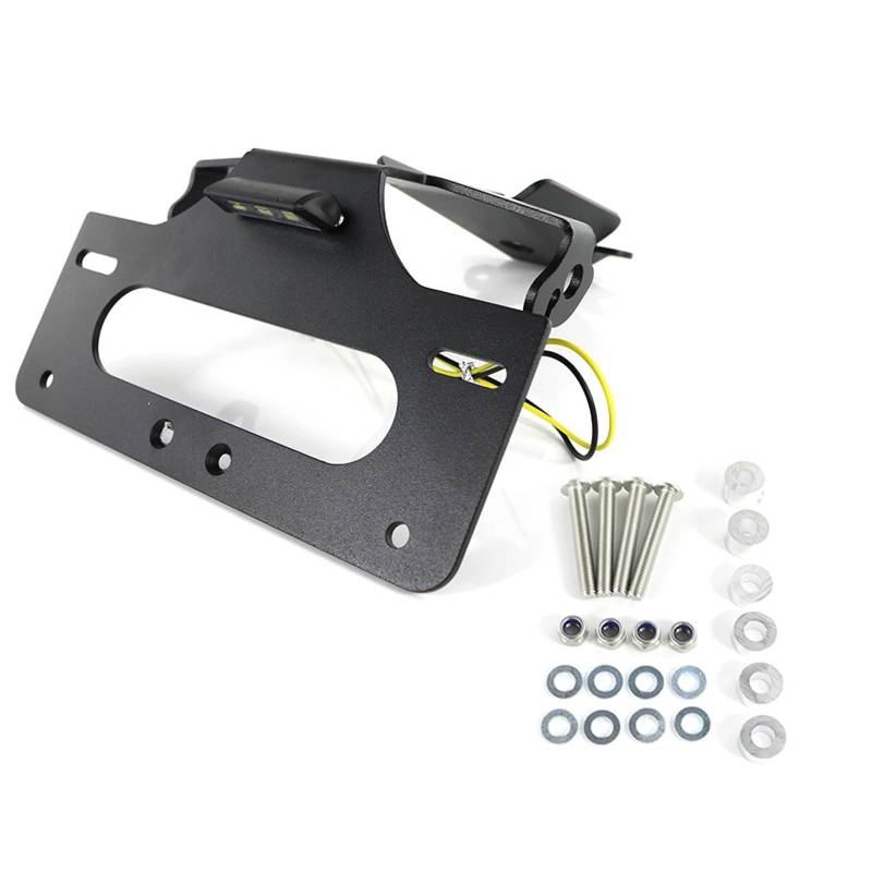 RDWSPLI Kennzeichenhalter Motorrad Kompatibel Mit Ducati Für 1199 Für Panigale 2012-2015 1299 Für Panigale 2015-2022 Kennzeichenhalter Halterung Heckfender Eliminate Kit(Without Reflector) von RDWSPLI