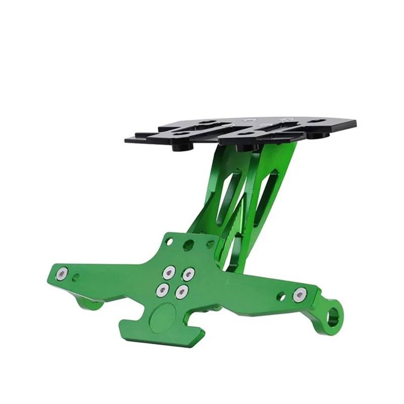 RDWSPLI Kennzeichenhalter Motorrad Kompatibel Mit Excelle Für 321R Motorradzubehör Kennzeichenhalter Heckkennzeichenhalter Klappbar Für Modell(Green) von RDWSPLI