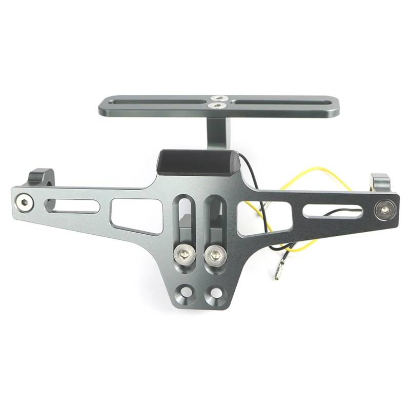 RDWSPLI Kennzeichenhalter Motorrad Kompatibel Mit MV-Agusta Für F4 2000-2014 Für RR 2012-2017 Für R 2013-2014 Für RC 2015-2018 Motorrad-Kennzeichenhalterung(Gray) von RDWSPLI