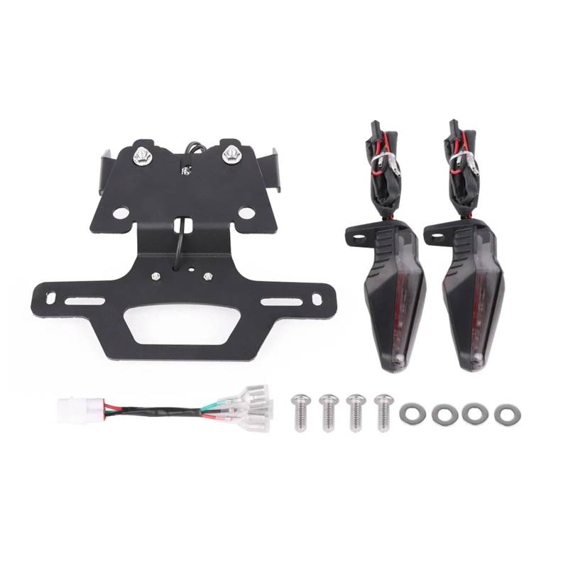 RDWSPLI Kennzeichenhalter Motorrad Kompatibel Mit Suzuki Für GSX-8R Für GSXS8R 2024 Für GSX-8S 2023–2024 Tail Tidy Fender Eliminate Kit Kennzeichenhalterung Mit Bremssignalen von RDWSPLI