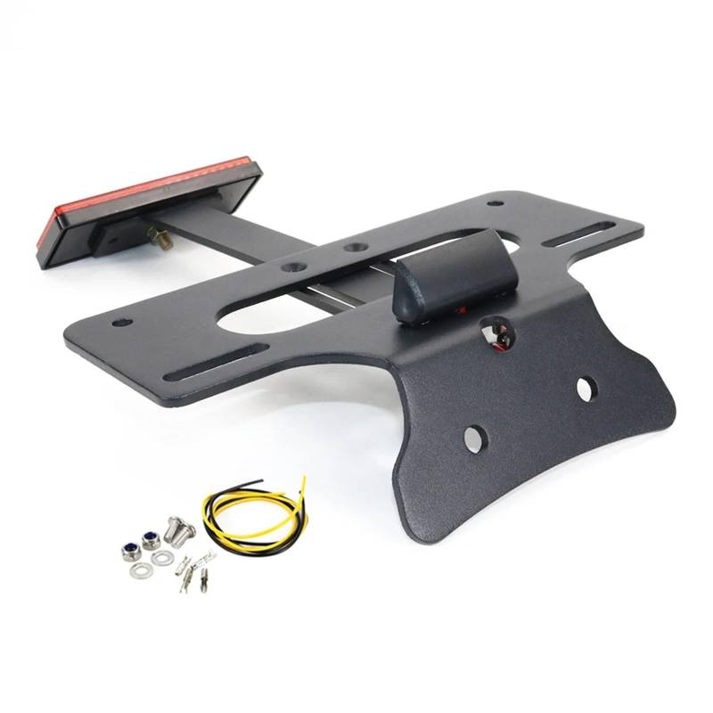 RDWSPLI Kennzeichenhalter Motorrad Kompatibel Mit Suzuki Für Hayabusa Für GSX1300R 2022 2023 2024 Kennzeichenhalterhalterung Motorrad-Heck-Tidy-Fender-Eliminierungskit(with Reflector) von RDWSPLI