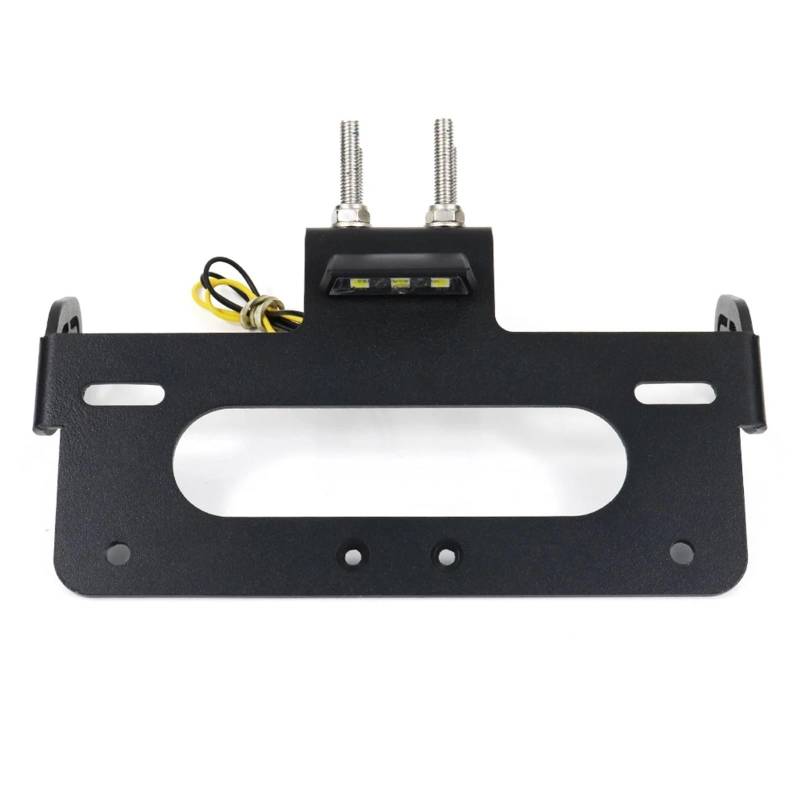 RDWSPLI Kennzeichenhalter Motorrad Kompatibel Mit YZF-R6 Für R6 2006-2023 Heckklappe Kotflügel Entfernen Kit Kennzeichenhalter Halterung Schwarzes Motorrad von RDWSPLI