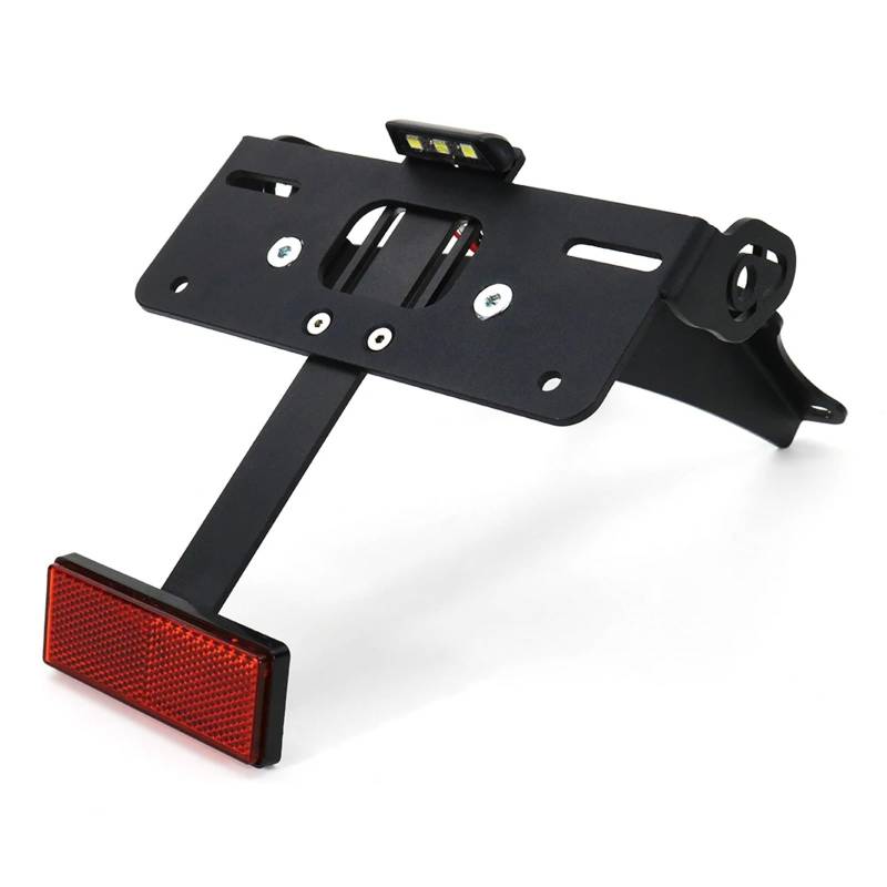 RDWSPLI Kennzeichenhalter Motorrad Kompatibel Mit Yamaha Für FZ09 Für MT-09 Für SP 2021 2022 2023 Motorrad-Kennzeichenhalterhalterung Fender Eliminate Kit(with Reflector) von RDWSPLI