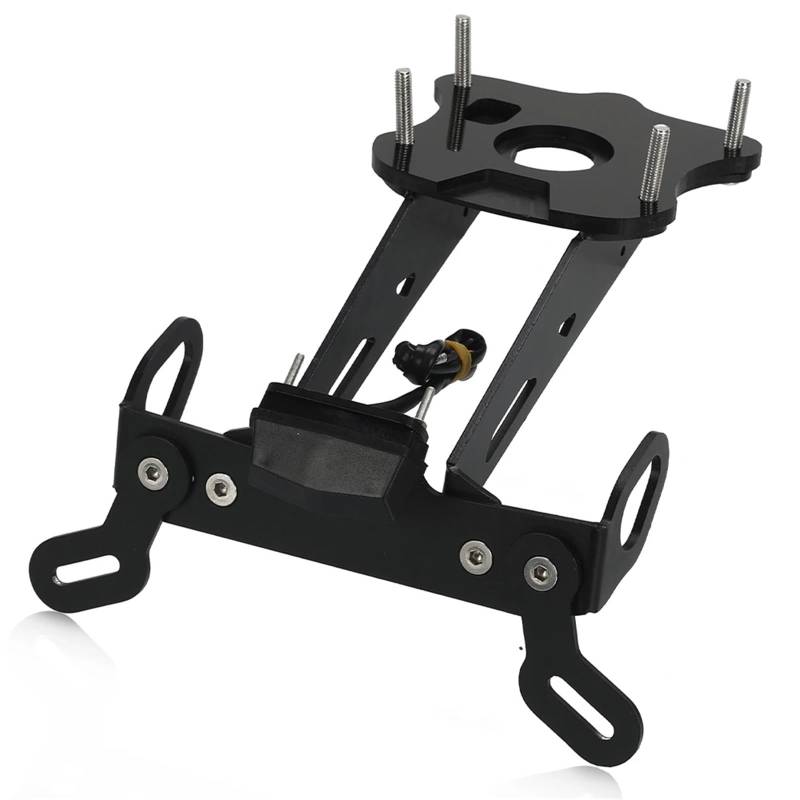RDWSPLI Kennzeichenhalter Motorrad Kompatibel Mit Yamaha Für MT-09 Für SP 2021-2022-2023-2024 Mit Leichtem Heckfender-Registrierungshalter Kennzeichenhalter Rahmen Heck Ordentlich(with Light) von RDWSPLI
