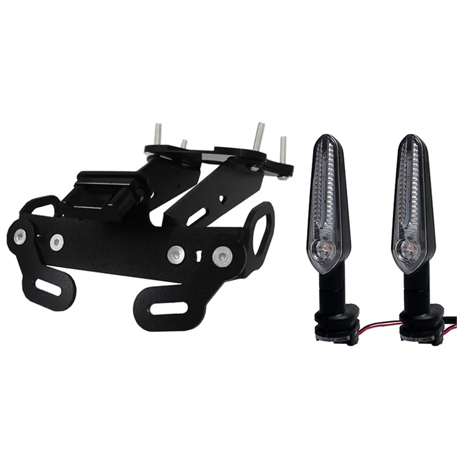 RDWSPLI Kennzeichenhalter Motorrad Kompatibel Mit Yamaha Für MT-09 Für SP 2021–2022 Heckfender-Registrierungshalterung, Kennzeichenhalter, Rahmen, Heck Ordentlich Mit Licht(with Signal) von RDWSPLI