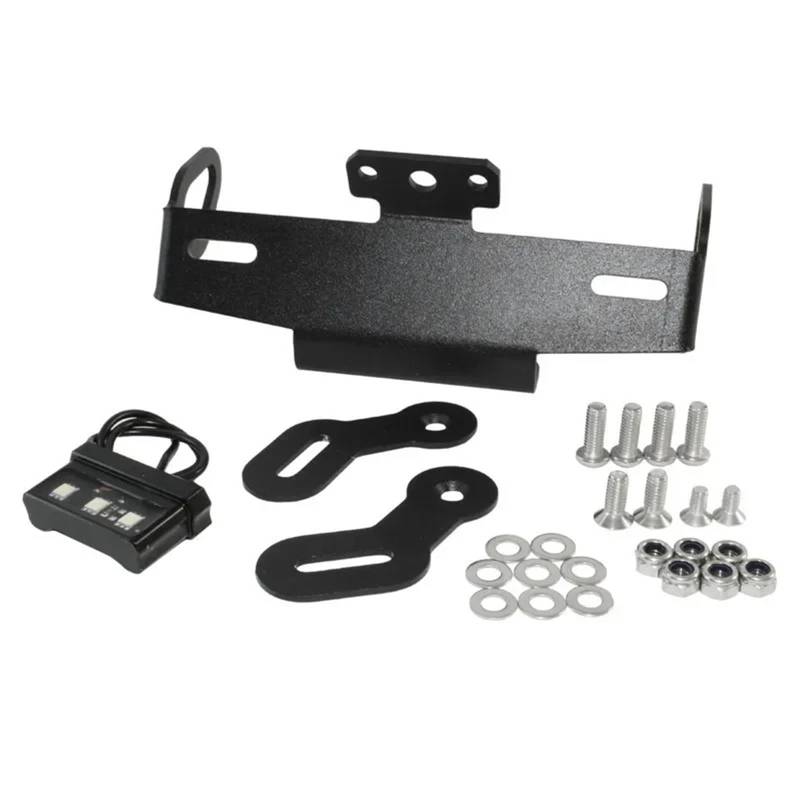 RDWSPLI Kennzeichenhalter Motorrad Kompatibel Mit Yamaha Für MT-10 Für FZ10 2015–2021 Motorrad-Kennzeichenhalterrahmen Mit Light Tail Tidy-Ersatzkit von RDWSPLI
