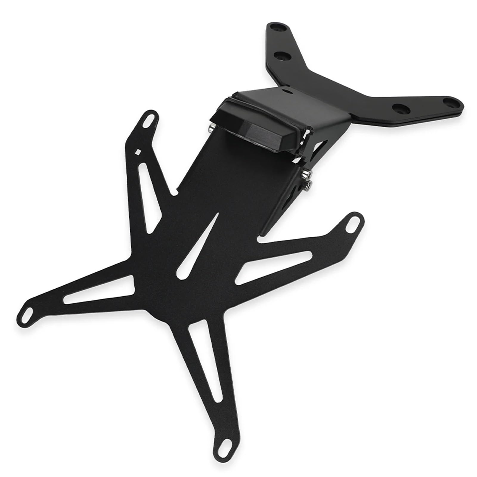 RDWSPLI Kennzeichenhalter Motorrad Kompatibel Mit Yamaha Für T-MAX 560 2022-2023-2024 Motorräder Kennzeichenhalter Kennzeichenrahmen Heckhalterung Ersatzsatz(B with Light) von RDWSPLI