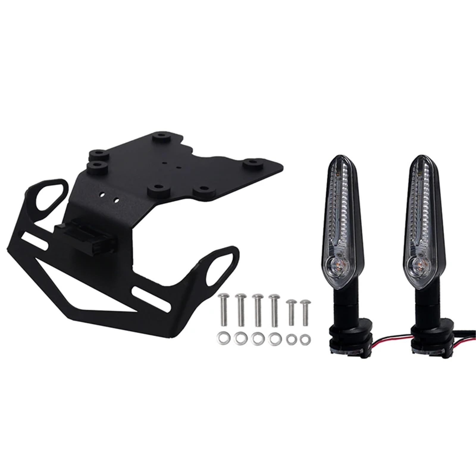 RDWSPLI Kennzeichenhalter Motorrad Kompatibel Mit Yamaha Für T7 Für TX690Z Für XTZ690 Für XTZ700 Für XT700Z Für Tenere 700 Für Rally 2019-2023 Hintere Kennzeichenhalterhalterung(with Signal) von RDWSPLI