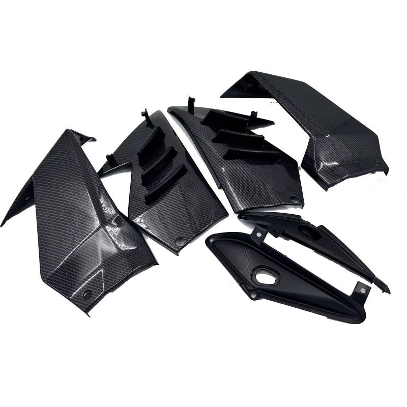 RDWSPLI Motorrad-Windflügel Für CBR650R 2018 2019 2020 2021 Motorrad Front Licht Gugel Seite Winglet Wind Fin Spoiler Trim Abdeckung Motorrad Zubehör(Carbon Pattern) von RDWSPLI