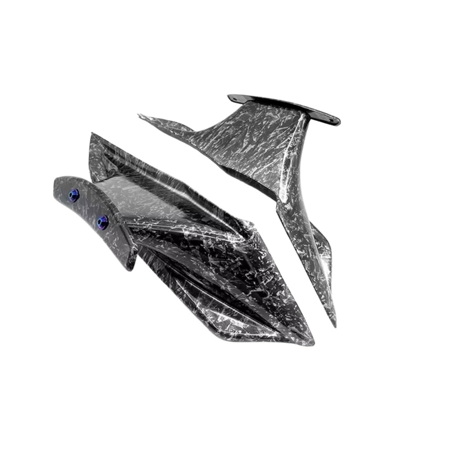RDWSPLI Motorrad-Windflügel Für CBR650R 2019 2020 2021 2022 2023 Motorrad Front Licht Gugel Seite Winglet Wind Fin Spoiler Trim Abdeckung Motorrad Zubehör(Forged Pattern) von RDWSPLI