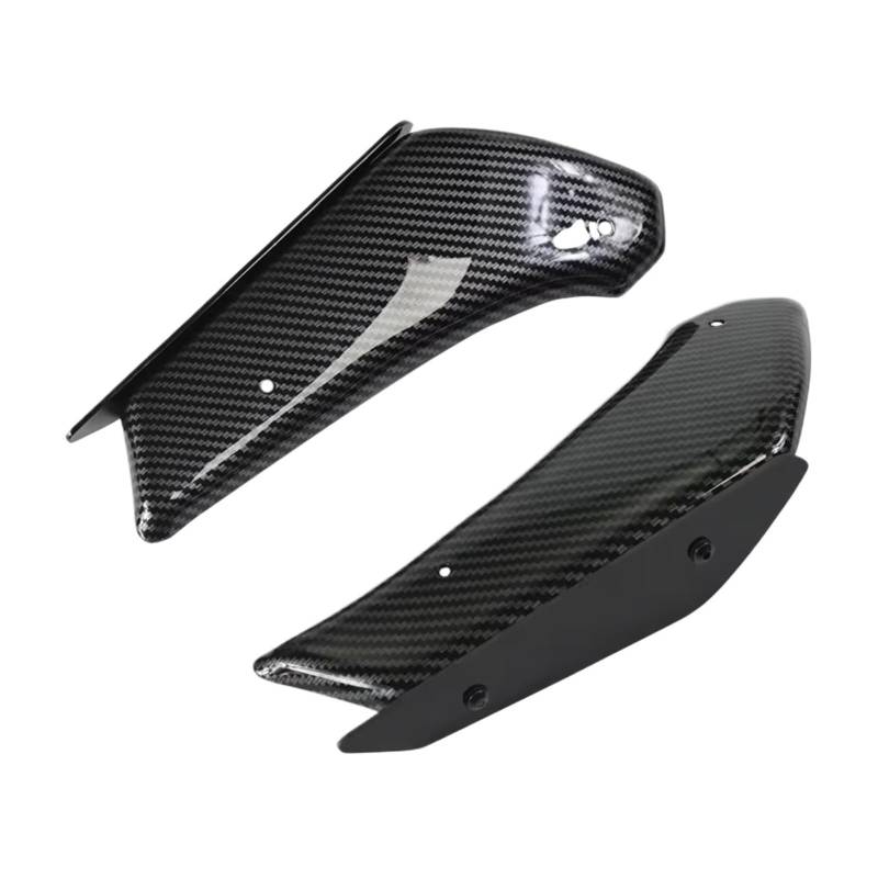 RDWSPLI Motorrad-Windflügel Für S1000RR Für HP4 2010 2011 2012 2013 2014 2015 2016 2017 2018 Motorrad Zubehör Verkleidung Panel Abdeckung Fall Abtrieb Spoiler(Carbon Pattern Black) von RDWSPLI