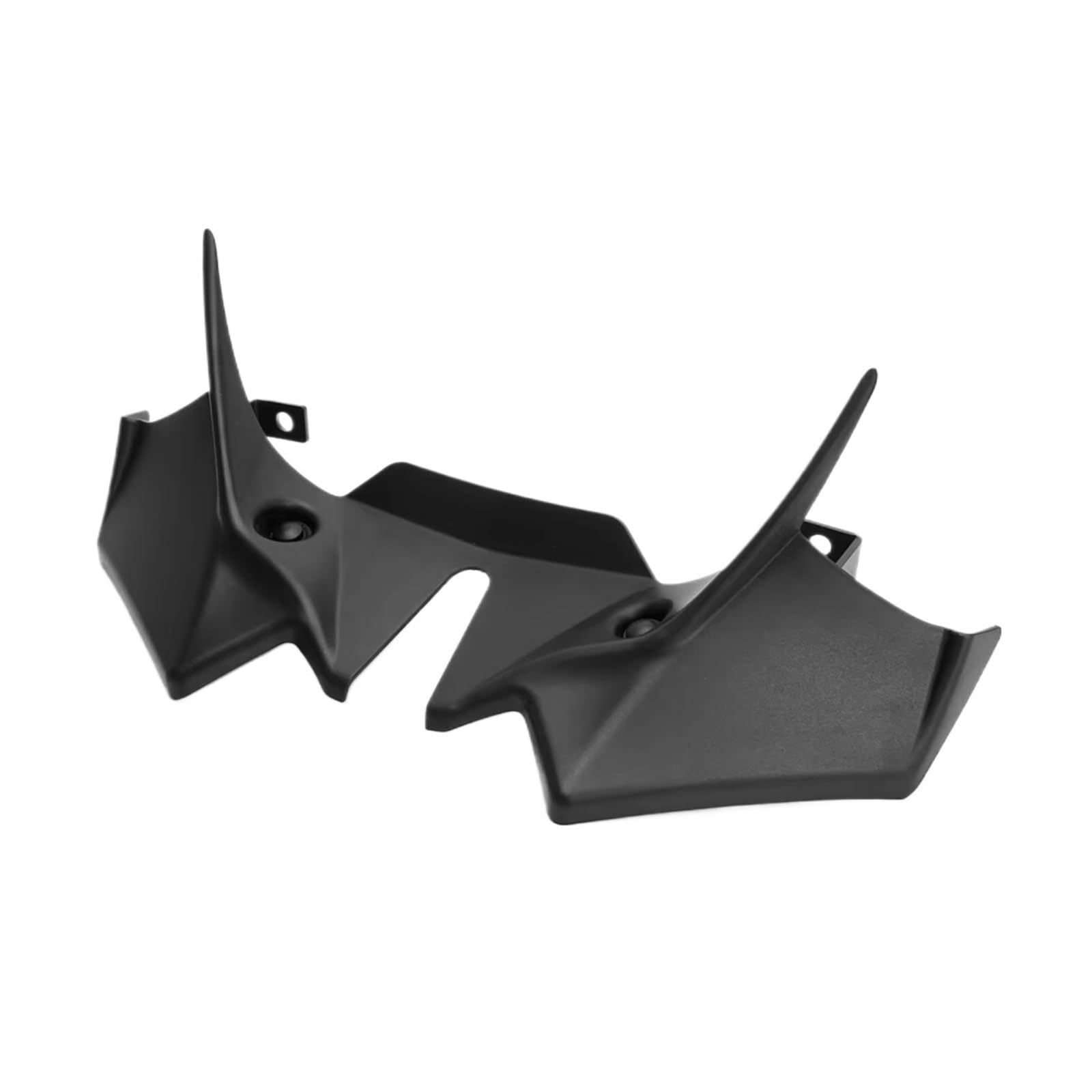 RDWSPLI Motorrad-Windflügel Für Z650 2021 2022 2023 2024 Motorrad Vorderrad Kotflügel Schnabel Nase Kegel Verlängerung Extender Gugel Spoiler Abdeckung Motorrad Zubehör(Black) von RDWSPLI