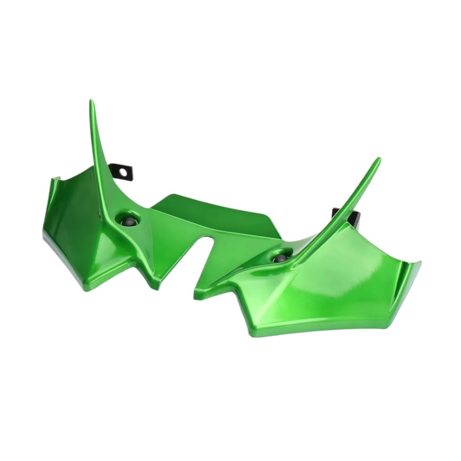 RDWSPLI Motorrad-Windflügel Für Z650 2021 2022 2023 2024 Motorrad Vorderrad Kotflügel Schnabel Nase Kegel Verlängerung Extender Gugel Spoiler Abdeckung Motorrad Zubehör(Green) von RDWSPLI