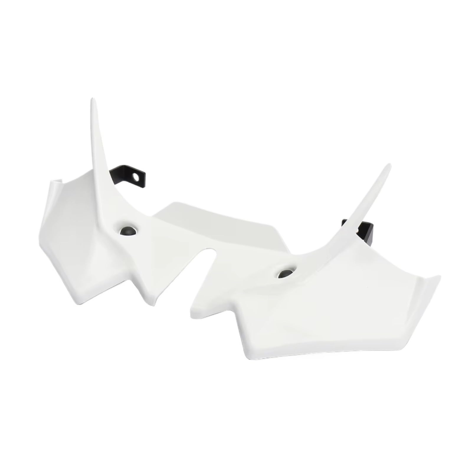 RDWSPLI Motorrad-Windflügel Für Z650 2021 2022 2023 2024 Motorrad Vorderrad Kotflügel Schnabel Nase Kegel Verlängerung Extender Gugel Spoiler Abdeckung Motorrad Zubehör(White) von RDWSPLI
