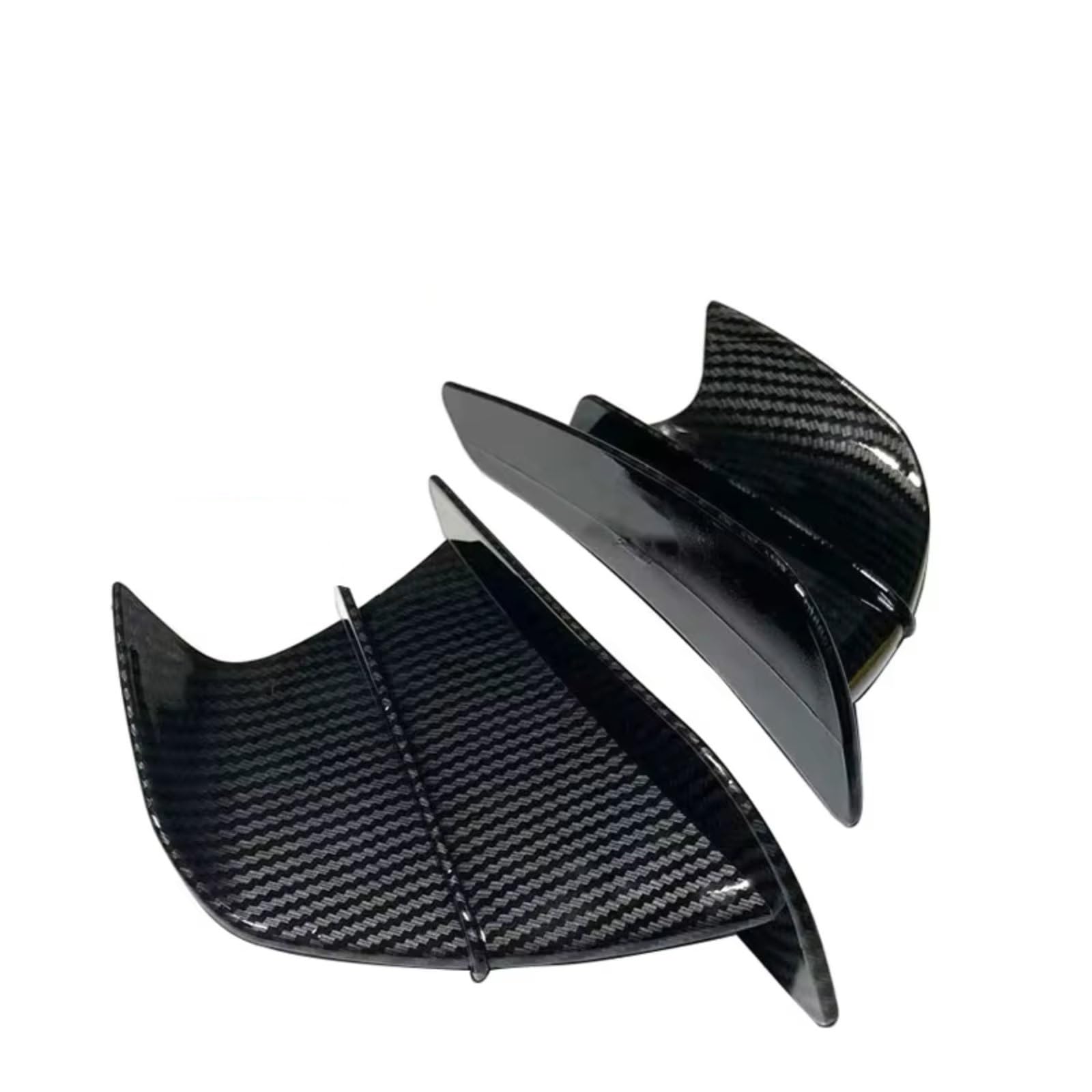 RDWSPLI Motorrad-Windflügel Für ZX6R Für ZX7R Für ZX9R Motorrad Winglet Spoiler Verkleidung Flügel Kit Motorrad Zubehör Motorrad Ersatzteile(Matte Carbon Look) von RDWSPLI