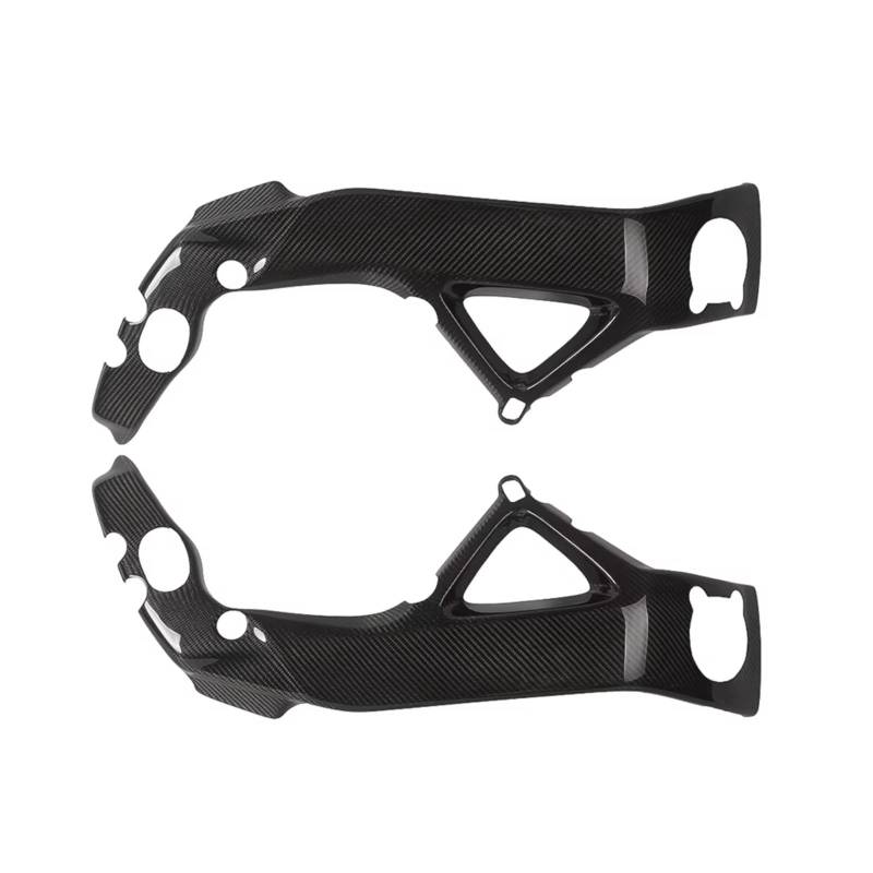 RDWSPLI Motorrad-Windflügel Kompatibel Mit Aprilia Für RSV4 2022 2023 2024 Seitenrahmenabdeckung Schutz Rahmenabdeckung Zierspoiler Glanz Vollcarbon(Gloss Black) von RDWSPLI