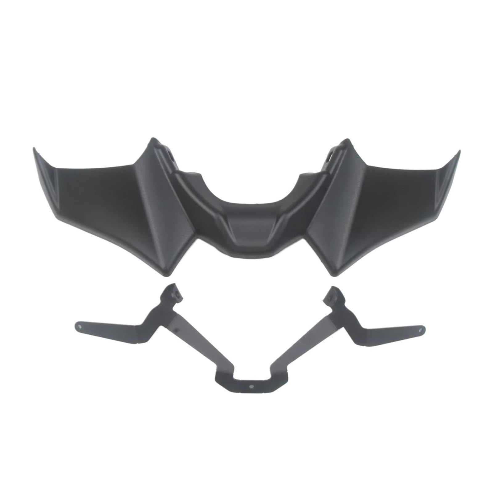 RDWSPLI Motorrad-Windflügel Kompatibel Mit Yamaha Für MT 07 2021 2022 2023 Motorrad Für Naked Front Downforce Spoiler Winglet Aerodynamische Für Wing Kit Spoiler(Black) von RDWSPLI