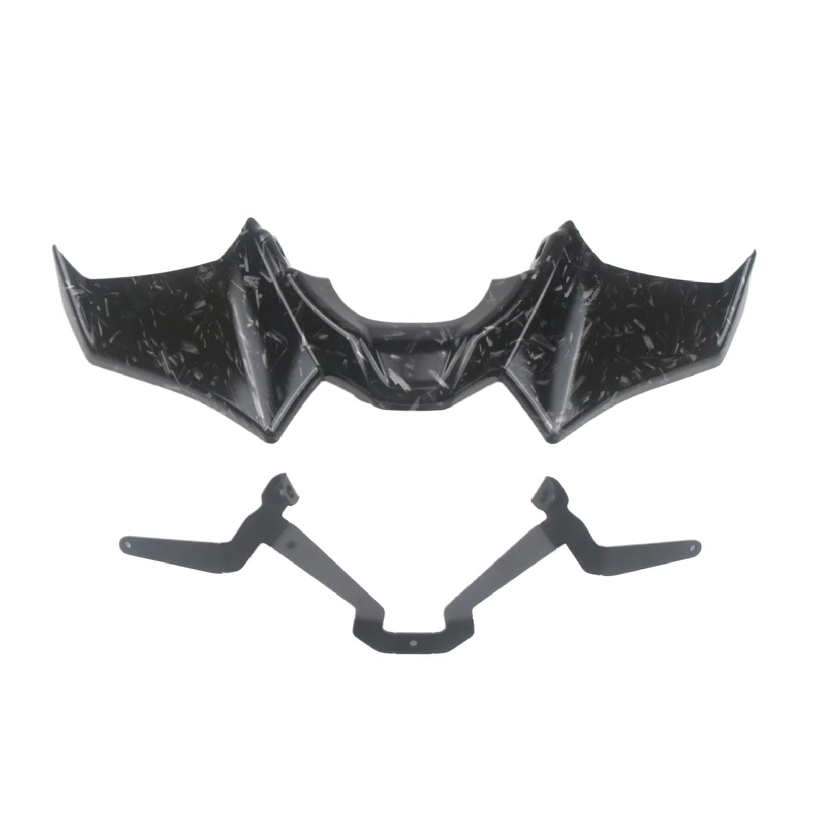 RDWSPLI Motorrad-Windflügel Kompatibel Mit Yamaha Für MT 07 2021 2022 2023 Motorrad Für Naked Front Downforce Spoiler Winglet Aerodynamische Für Wing Kit Spoiler(Forging Texture) von RDWSPLI