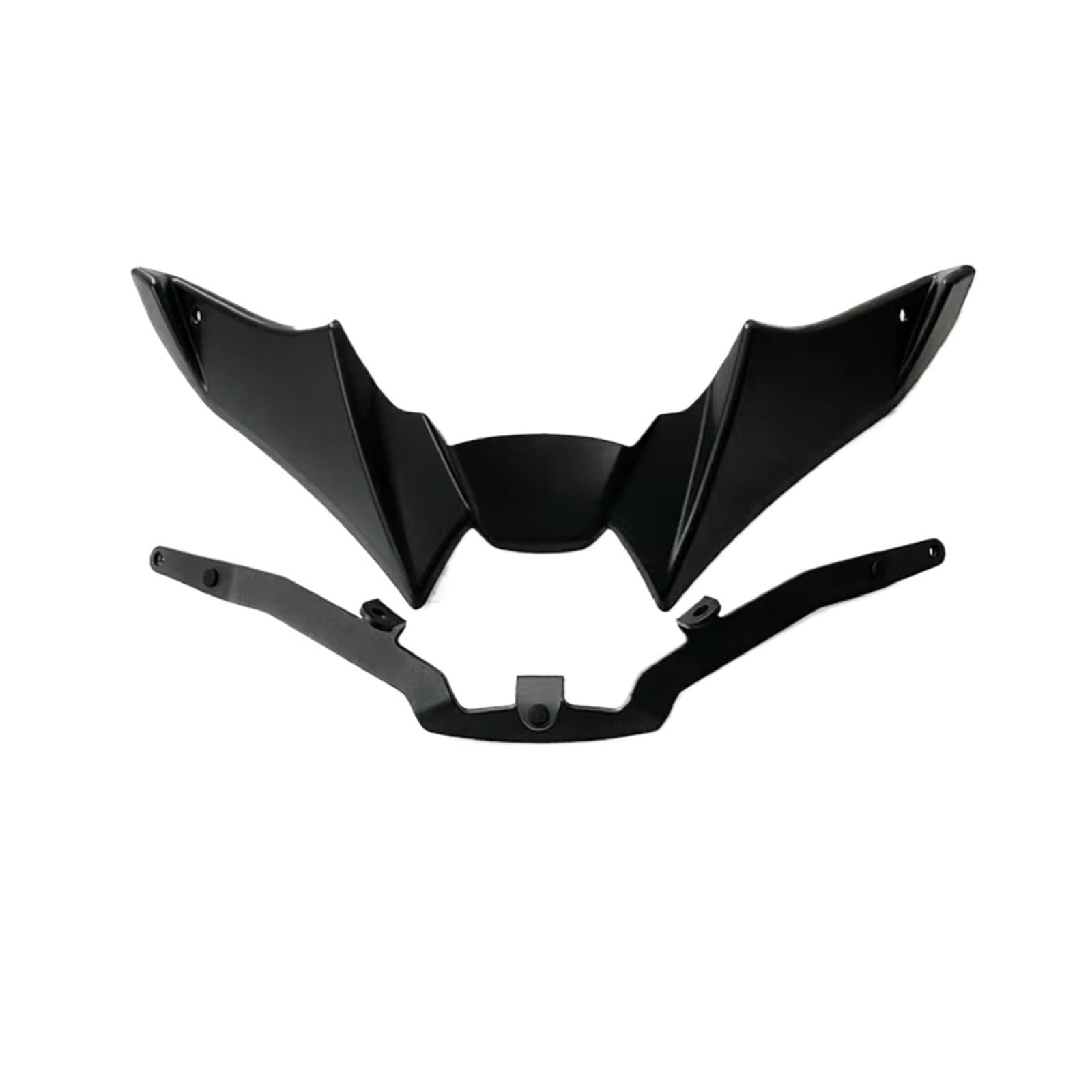 RDWSPLI Motorrad-Windflügel Kompatibel Mit Yamaha Für MT-09 Für MT-09 SP 2021 2022 2023 Motorradteile Für Nackten Frontspoiler Winglet Aerodynamik Für Wing Kit Spoiler(Black) von RDWSPLI