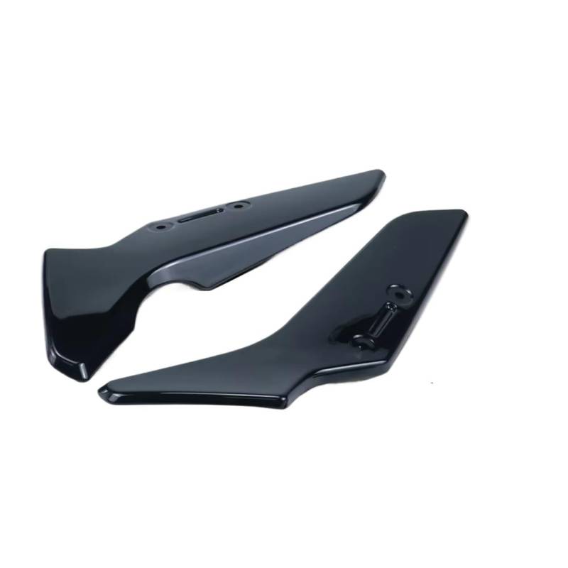 RDWSPLI Motorrad-Windflügel Kompatibel Mit Yamaha Für Mt-125 Für Mt-15 2020 2021 2022 2023 2024 Motorrad-Windschutzscheibe Seitlicher Windabweiser Spoiler Fliegengitter(Black) von RDWSPLI
