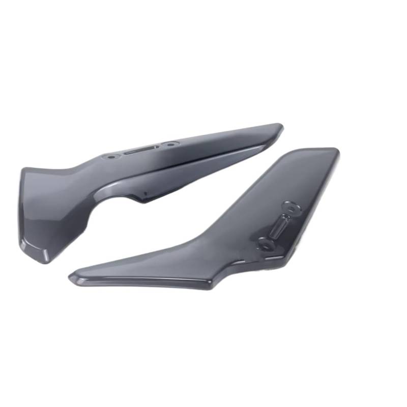 RDWSPLI Motorrad-Windflügel Kompatibel Mit Yamaha Für Mt-125 Für Mt-15 2020 2021 2022 2023 2024 Motorrad-Windschutzscheibe Seitlicher Windabweiser Spoiler Fliegengitter(Gray) von RDWSPLI