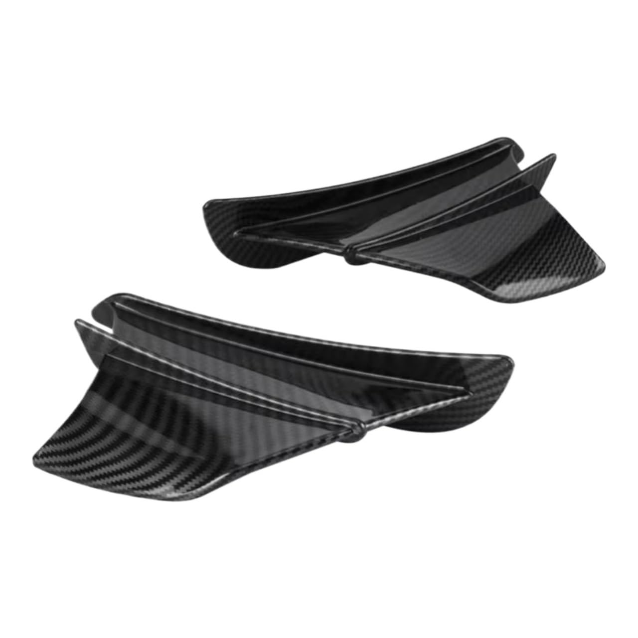 RDWSPLI Motorrad-Windflügel Kompatibel Mit Yamaha Für YZF-R6 Für YZF-R3 Für YZF-R125 Motorradverkleidung Seiten-Winglet Aerodynamisch Für Flügelabweiser-Spoiler(Bright Light) von RDWSPLI