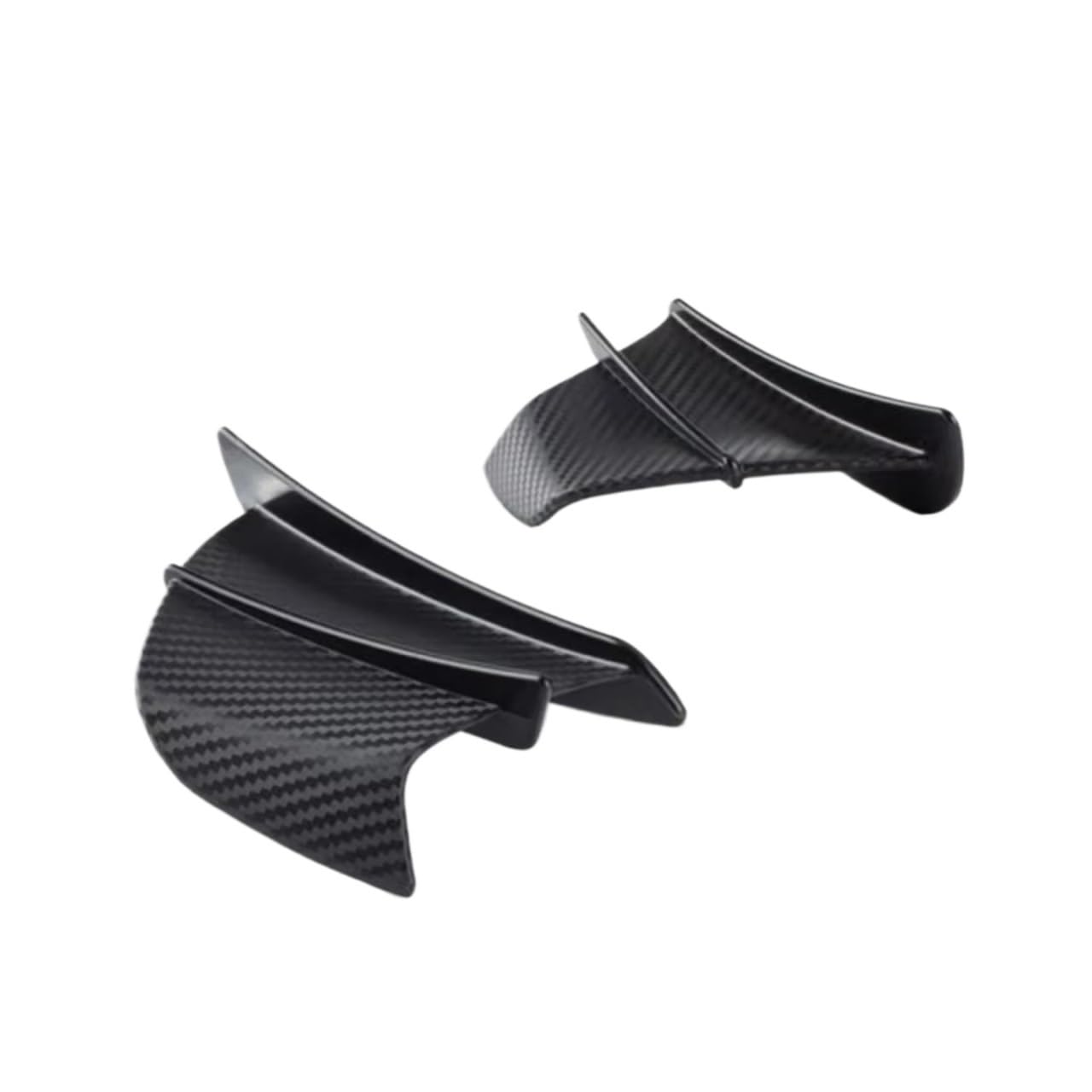 RDWSPLI Motorrad-Windflügel Kompatibel Mit Yamaha Für YZF-R6 Für YZF-R3 Für YZF-R125 Motorradverkleidung Seiten-Winglet Aerodynamisch Für Flügelabweiser-Spoiler(Matte) von RDWSPLI