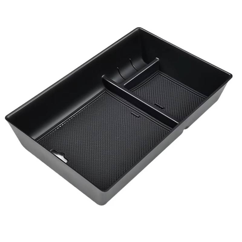 RDWSPLI Navigationsleistenabdeckung Kompatibel Mit Benz Für AMG Für EQE 350 450 2022 2023 2024 1 Stück Auto-Organizer-Box Armlehnen-Aufbewahrung Mittelkonsole Kleinteilefach Zubehör(B) von RDWSPLI