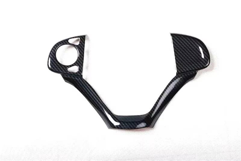 RDWSPLI Navigationsleistenabdeckung Kompatibel Mit CRV 2012 2013 2014 2 Stück Auto-Dekorationsaufkleber Imitation Carbonfaser-Lenkrad-Air-Center-Konsolenpanel(Steering Wheel) von RDWSPLI