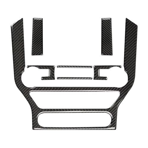 RDWSPLI Navigationsleistenabdeckung Kompatibel Mit Ford Für Mustang GT 2015–2021 Innenausstattung Auto-GPS-Navigation Zierrahmen Multimedia-Konsole Dekoration Aufkleber(Black,Size2) von RDWSPLI