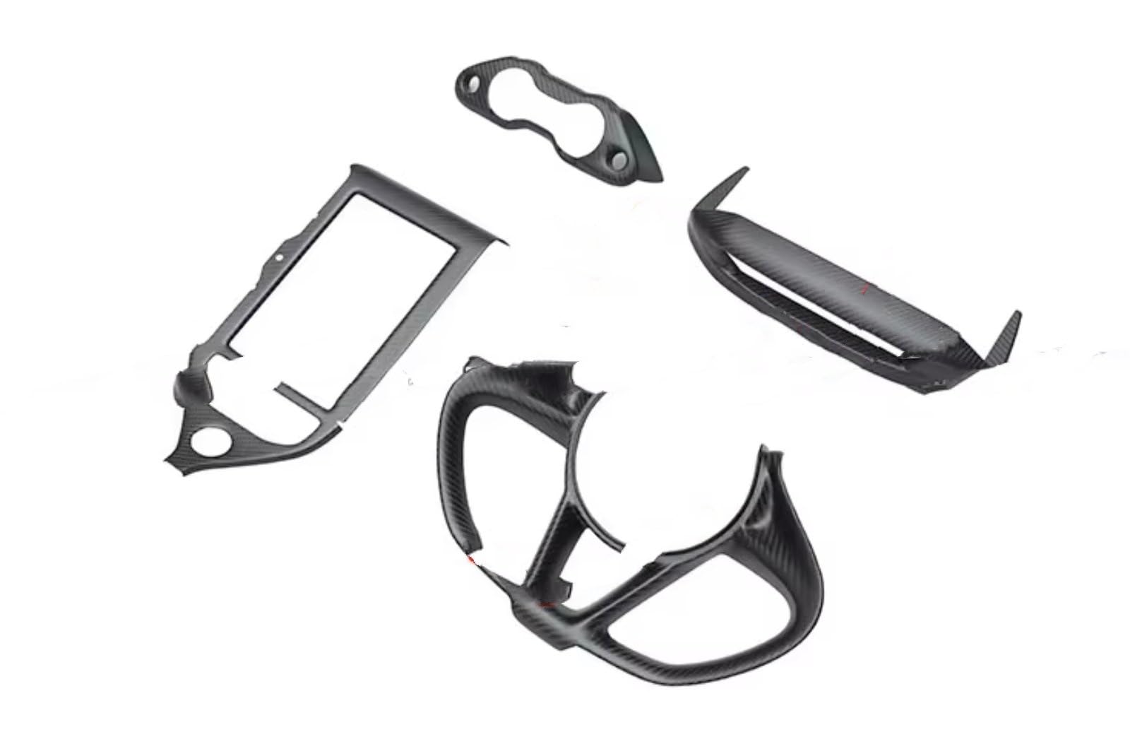 RDWSPLI Navigationsleistenabdeckung Kompatibel Mit Mclaren 720S 2017 2018 2019 2020 2021. 1 Satz Linke Mittlere Steuertaste Für Das Armaturenbrett.(3 pcs) von RDWSPLI