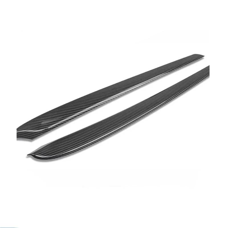 RDWSPLI Navigationsleistenabdeckung Kompatibel Mit Tesla Für Model 3 2021 2022 2023 2 Stück, Linke Und Rechte Mittelkonsolenverkleidung Dekorabdeckung Mittelkonsolenornamente(Side Glossy Carbon) von RDWSPLI