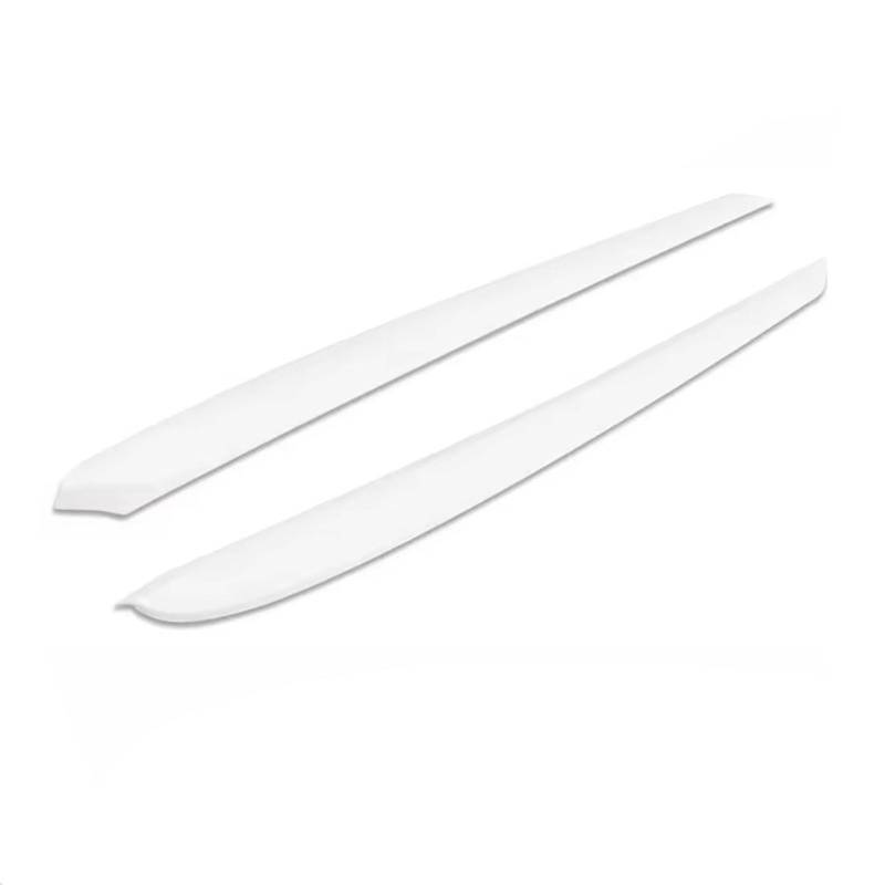 RDWSPLI Navigationsleistenabdeckung Kompatibel Mit Tesla Für Model 3 2021 2022 2023 2 Stück, Linke Und Rechte Mittelkonsolenverkleidung Dekorabdeckung Mittelkonsolenornamente(Side Matte White) von RDWSPLI