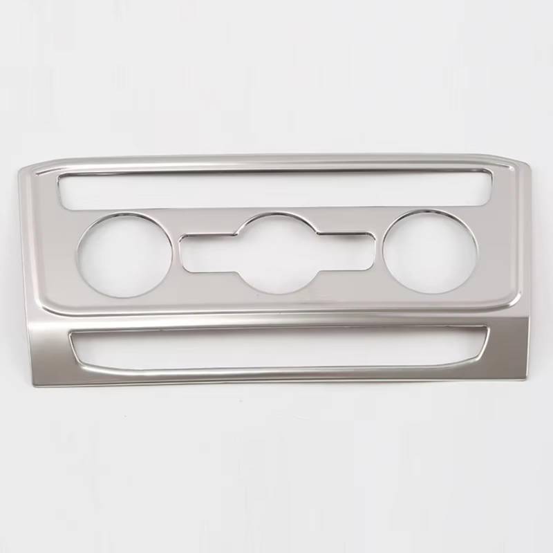 RDWSPLI Navigationsleistenabdeckung Kompatibel Mit VW Für Atlas Für Teramont 2017 2018 2019 2020 1 Stück Auto-Center-Control-Klimaanlage-Schalterknopf-Panel-Zubehör(Silver) von RDWSPLI