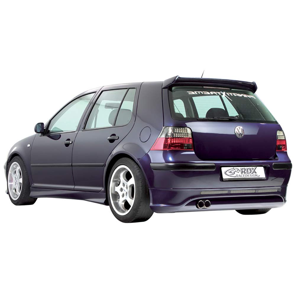 Heckschürzenansatz kompatibel mit Volkswagen Golf IV 3/5 türer (PU), Unlackiert von RDX Racedesign