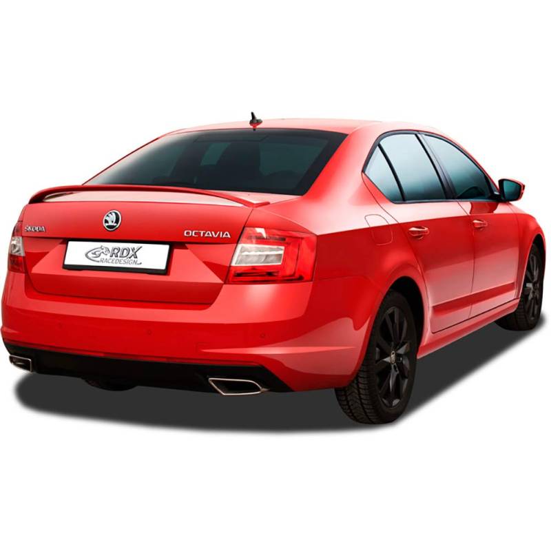 Heckspoiler kompatibel mit Skoda Octavia III Limousine 2013-2017 & FL 2017-2020 'RS-Look' (PUR-IHS), Rot von RDX Racedesign