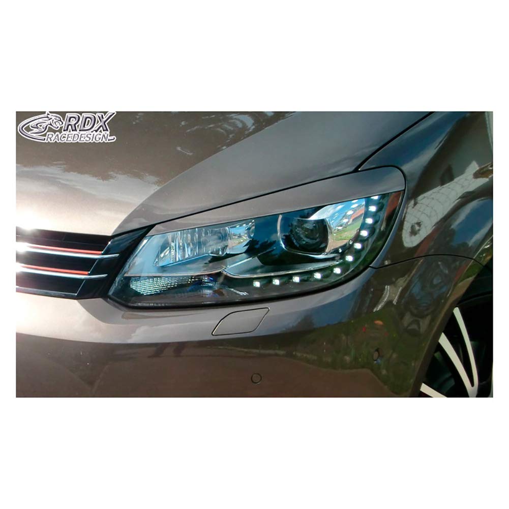 Scheinwerferblenden Volkswagen Touran 1T1 Facelift 2011-2014 & Caddy 2010-2015 (ABS), Unlackiert Scheinwerferblenden Volkswagen Touran 1T1 Facelift 2011-2014 & Caddy 2010-2015 (ABS), Unlackiert von RDX Racedesign